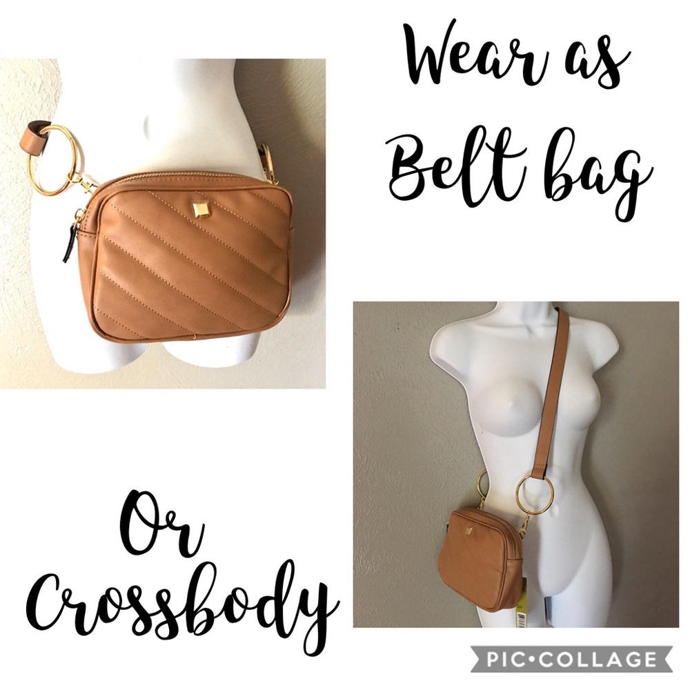 Gianni Bini Vachetta Cushion Belt or Crossbody Bag